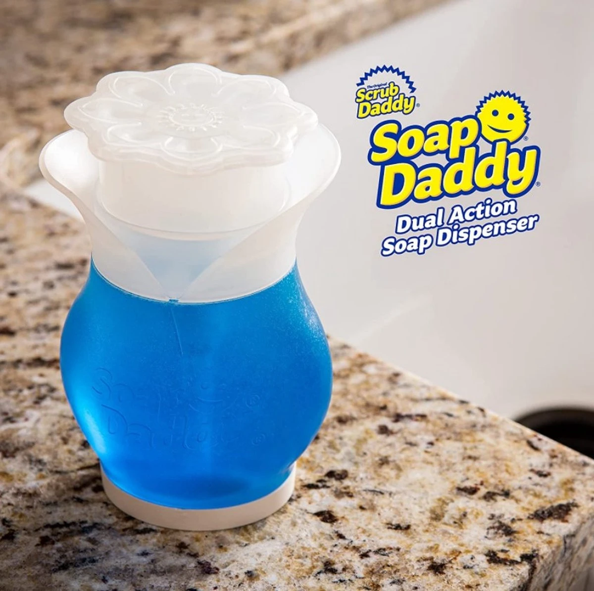 Scrub Daddy Zeepdispenser - Duel Action Soap Dispenser - Wonder WashUp 7 Scrub Daddy Zeepdispenser - Duel Action Soap Dispenser - Wonder WashUp - Afbeelding 7