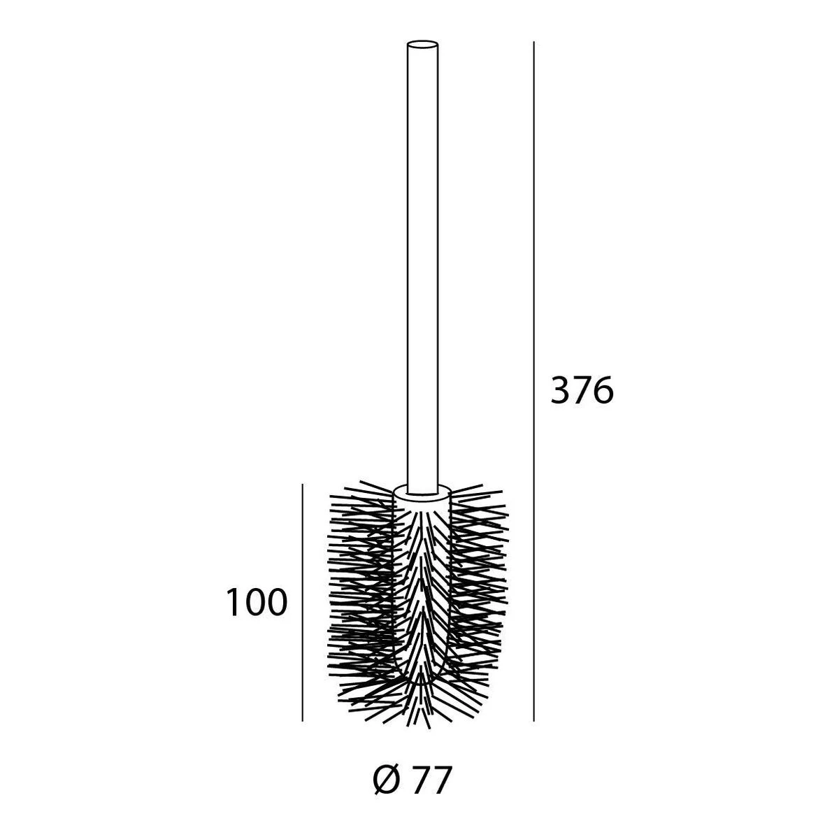 Tiger Toiletborstel Universeel - RVS Geborsteld 5 Tiger Toiletborstel Universeel - RVS Geborsteld - Afbeelding 5