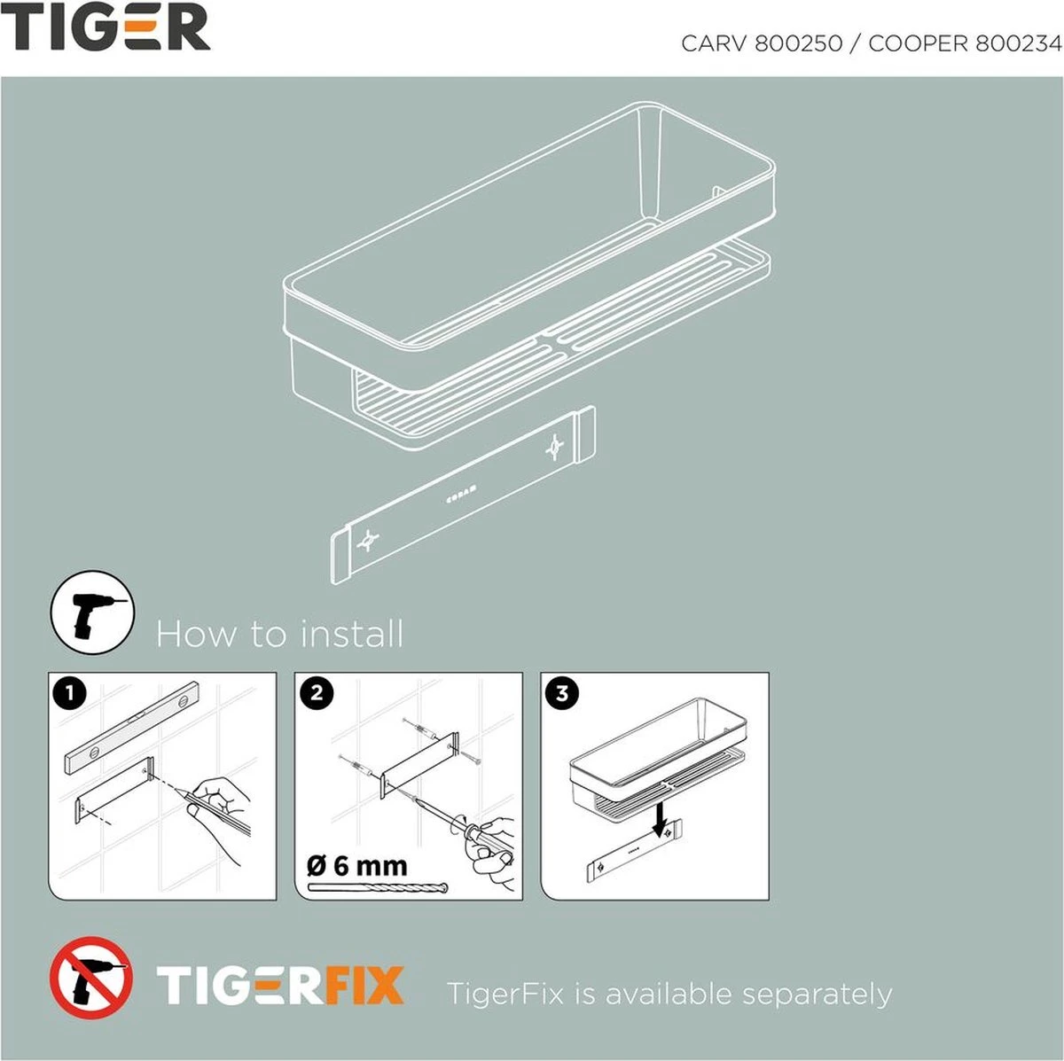 Tiger Carv - Douchemand 28 Cm - Zwart 6 Tiger Carv - Douchemand 28 Cm - Zwart - Afbeelding 6