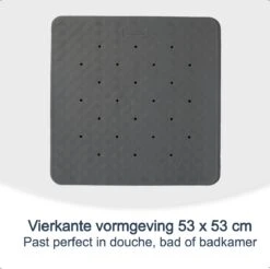 Douchemat Antislip Grijs - 53 X 53 Cm - Antislipmat Douche - Badmat -Merkloos Verkoop 1200x1197 28