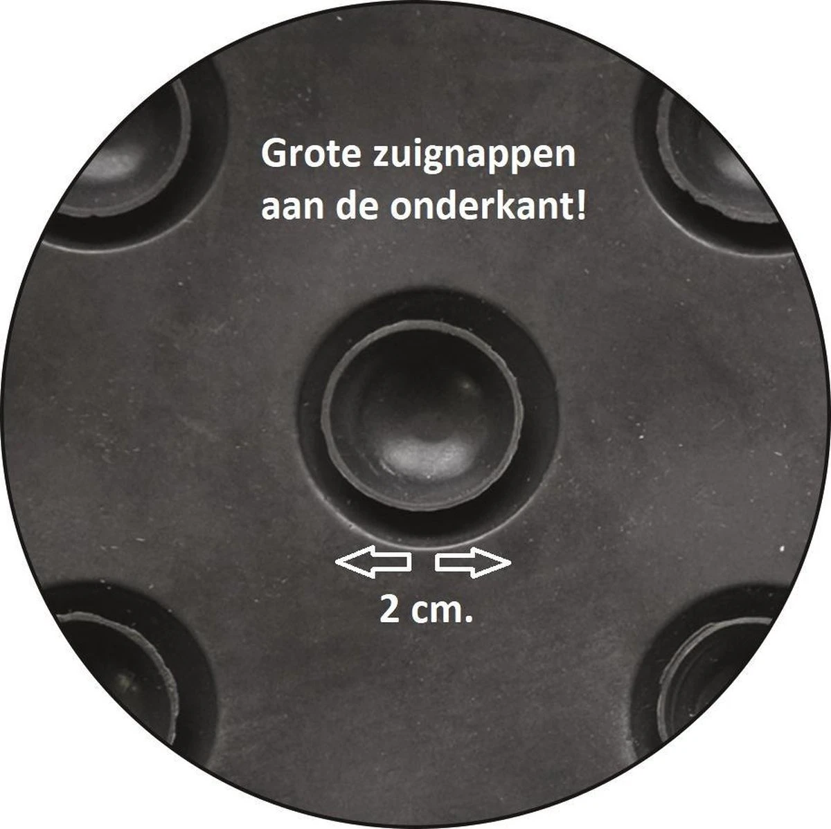 Papillon Antislip Badmat - 136 Zuignappen - Rubber - 70x40 – Antraciet 5 Papillon Antislip Badmat - 136 Zuignappen - Rubber - 70x40 – Antraciet - Afbeelding 5
