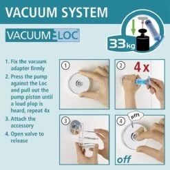 WENKO Vacuum-Loc Doucherek Chroom - Bevestigen Zonder Boren 32 WENKO Vacuum-Loc Doucherek Chroom - Bevestigen Zonder Boren -Merkloos Verkoop 1200x1199 12