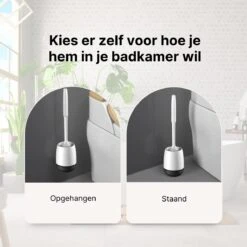 Merkloos Toiletborstel Siliconen Met Houder - Luxe WC Borstel - Vrijstaand Of Hangend - Antibacteriële Borstel Zonder Krassen - Sneldrogend - Wit Met Zwart 11 Merkloos Toiletborstel Siliconen Met Houder - Luxe WC Borstel - Vrijstaand Of Hangend - Antibacteriële Borstel Zonder Krassen - Sneldrogend - Wit Met Zwart -Merkloos Verkoop 1200x1200 1003