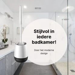 Merkloos Toiletborstel Siliconen Met Houder - Luxe WC Borstel - Vrijstaand Of Hangend - Antibacteriële Borstel Zonder Krassen - Sneldrogend - Wit Met Zwart 14 Merkloos Toiletborstel Siliconen Met Houder - Luxe WC Borstel - Vrijstaand Of Hangend - Antibacteriële Borstel Zonder Krassen - Sneldrogend - Wit Met Zwart -Merkloos Verkoop 1200x1200 1005