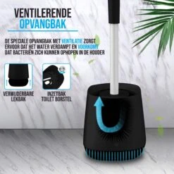 Strex Toiletborstel Siliconen Met Houder Zwart - Sneldrogend, Hygiënisch & Antibacteriële Werking - WC Borstel - Toilet Borstel Houder 9 Strex Toiletborstel Siliconen Met Houder Zwart - Sneldrogend, Hygiënisch & Antibacteriële Werking - WC Borstel - Toilet Borstel Houder -Merkloos Verkoop 1200x1200 1036
