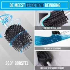 Strex Toiletborstel Siliconen Met Houder Zwart - Sneldrogend, Hygiënisch & Antibacteriële Werking - WC Borstel - Toilet Borstel Houder 10 Strex Toiletborstel Siliconen Met Houder Zwart - Sneldrogend, Hygiënisch & Antibacteriële Werking - WC Borstel - Toilet Borstel Houder -Merkloos Verkoop 1200x1200 1037