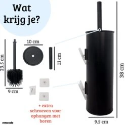 Mmoods WC Borstel Met Houder Hangend Zwart - Toiletborstel Siliconen Industrieel Design 15 Mmoods WC Borstel Met Houder Hangend Zwart - Toiletborstel Siliconen Industrieel Design -Merkloos Verkoop 1200x1200 1044