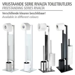 WENKO Toiletbutler Rivalta Zwart - Toiletborstel Met Houder, Toiletrolhouder En Reserverolhouder 35 WENKO Toiletbutler Rivalta Zwart - Toiletborstel Met Houder, Toiletrolhouder En Reserverolhouder -Merkloos Verkoop 1200x1200 1083
