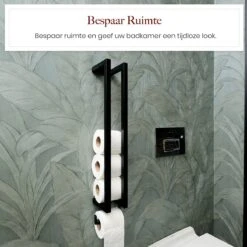 Homestic© - WC Rolhouder Zwart - Balto Industrieel Toiletrolhouder Zonder Boren - Robuuste Toiletrolhouder Met Opslag Voor WC Papier - 70x12x10 CM - Roestvrij Staal - Wit 9 Homestic© - WC Rolhouder Zwart - Balto Industrieel Toiletrolhouder Zonder Boren - Robuuste Toiletrolhouder Met Opslag Voor WC Papier - 70x12x10 CM - Roestvrij Staal - Wit -Merkloos Verkoop 1200x1200 1101