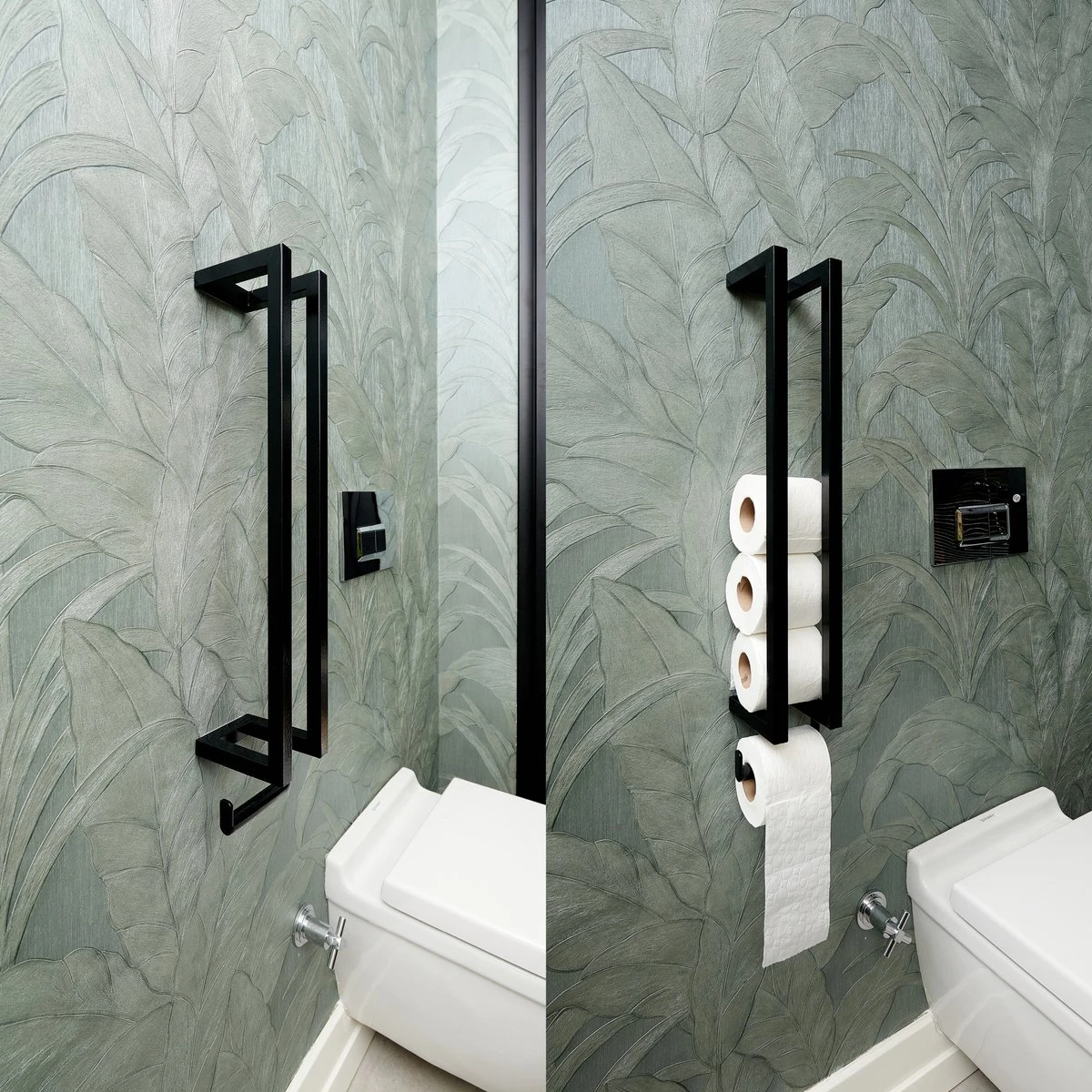 Homestic© - WC Rolhouder Zwart - Balto Industrieel Toiletrolhouder Zonder Boren - Robuuste Toiletrolhouder Met Opslag Voor WC Papier - 70x12x10 CM - Roestvrij Staal - Wit 5 Homestic© - WC Rolhouder Zwart - Balto Industrieel Toiletrolhouder Zonder Boren - Robuuste Toiletrolhouder Met Opslag Voor WC Papier - 70x12x10 CM - Roestvrij Staal - Wit - Afbeelding 5