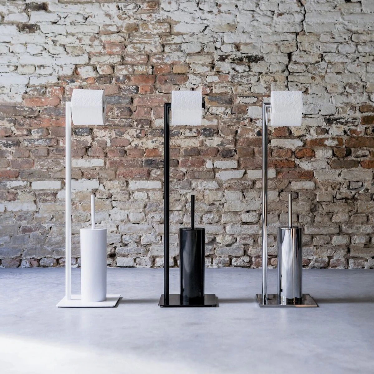 Sealskin Tube - Toiletbutler - Toiletrolhouder - Toiletborstel Met Houder - Vrijstaand - Zwart 3 Sealskin Tube - Toiletbutler - Toiletrolhouder - Toiletborstel Met Houder - Vrijstaand - Zwart - Afbeelding 3