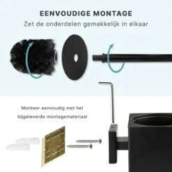 Toiletborstel Met Houder - Hangend - RVS - Mat Zwart - H 42,6 Cm 12 Toiletborstel Met Houder - Hangend - RVS - Mat Zwart - H 42,6 Cm -Merkloos Verkoop 1200x1200 1135