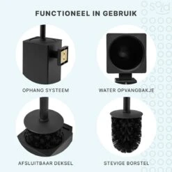 Toiletborstel Met Houder - Hangend - RVS - Mat Zwart - H 42,6 Cm 13 Toiletborstel Met Houder - Hangend - RVS - Mat Zwart - H 42,6 Cm -Merkloos Verkoop 1200x1200 1136