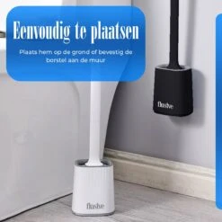 Flusive WC Borstel Met Houder Inclusief Ophangsysteem - Siliconen Toiletborstel - 2 Lifters - Flexibel - Zwart 14 Flusive WC Borstel Met Houder Inclusief Ophangsysteem - Siliconen Toiletborstel - 2 Lifters - Flexibel - Zwart -Merkloos Verkoop 1200x1200 1160