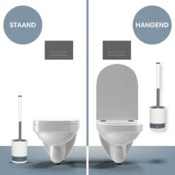 2BEHOME® Luxe Wc Borstel Met Houder - Toiletborstel Met Houder - Vrijstaand Of Hangend - Cadeau Voor Man/vrouw -Merkloos Verkoop 1200x1200 1189