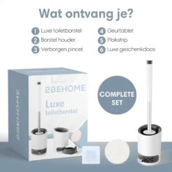 2BEHOME® Luxe Wc Borstel Met Houder - Toiletborstel Met Houder - Vrijstaand Of Hangend - Cadeau Voor Man/vrouw -Merkloos Verkoop 1200x1200 1192