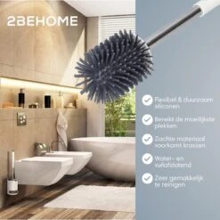 2BEHOME® Luxe Wc Borstel Met Houder - Toiletborstel Met Houder - Vrijstaand Of Hangend - Cadeau Voor Man/vrouw -Merkloos Verkoop 1200x1200 1194