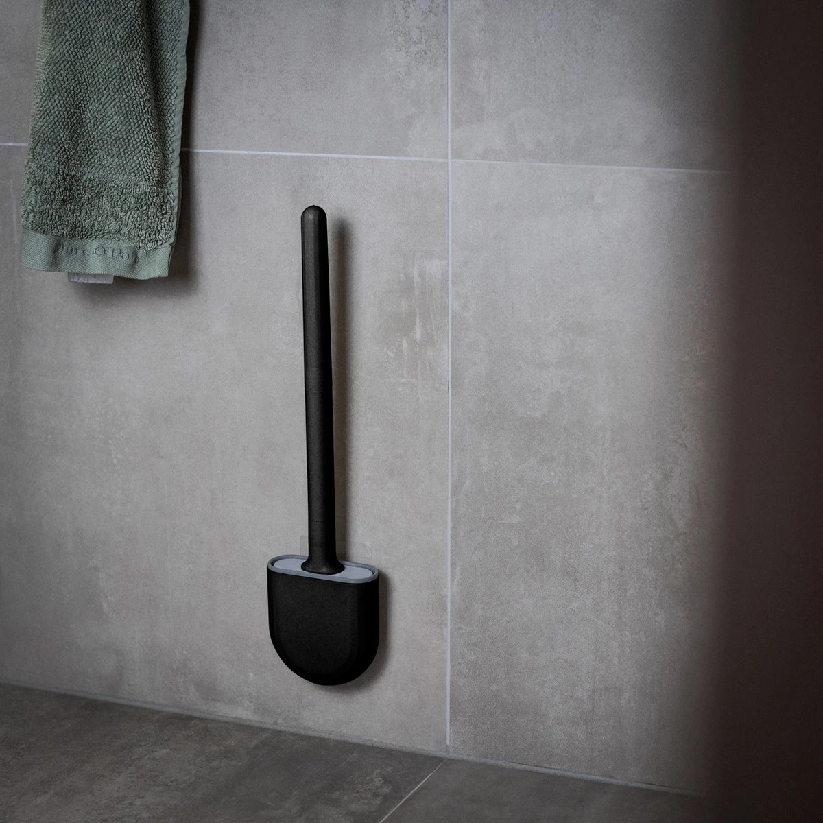 WC Borstel – Siliconen – Zwart – WC Borstel Met Houder – Vrijstaand – Hangend – WC Borstel En Houder – WC Borstel Zwart 4 WC Borstel – Siliconen – Zwart – WC Borstel Met Houder – Vrijstaand – Hangend – WC Borstel En Houder – WC Borstel Zwart - Afbeelding 4