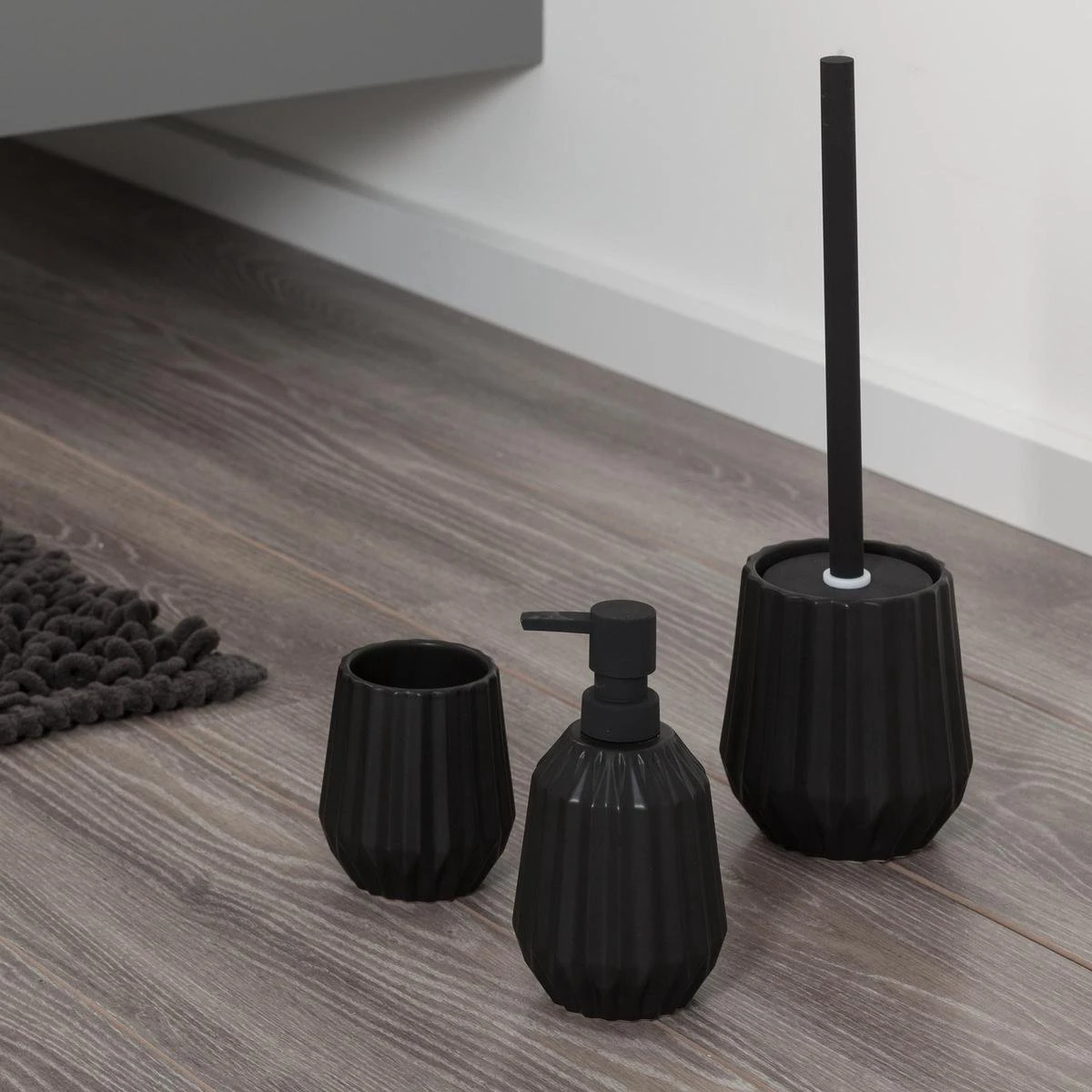 Sealskin Arte Toiletborstel Met Houder Vrijstaand - Zwart 3 Sealskin Arte Toiletborstel Met Houder Vrijstaand - Zwart - Afbeelding 3