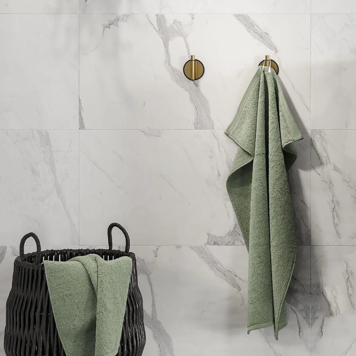 Tiger Tune - Toiletaccessoireset - Toiletborstel Met Houder - Toiletrolhouder Zonder Klep - Handdoekhaak – Messing Geborsteld / Zwart 6 Tiger Tune - Toiletaccessoireset - Toiletborstel Met Houder - Toiletrolhouder Zonder Klep - Handdoekhaak – Messing Geborsteld / Zwart - Afbeelding 6