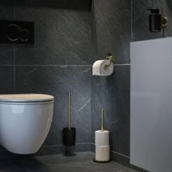 Tiger Tune - Toiletaccessoireset - Toiletborstel Met Houder - Toiletrolhouder Zonder Klep - Handdoekhaak – Messing Geborsteld / Zwart 19 Tiger Tune - Toiletaccessoireset - Toiletborstel Met Houder - Toiletrolhouder Zonder Klep - Handdoekhaak – Messing Geborsteld / Zwart -Merkloos Verkoop 1200x1200 1254