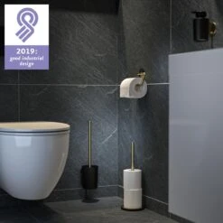 Tiger Tune - Toiletaccessoireset - Toiletborstel Met Houder - Toiletrolhouder Zonder Klep - Handdoekhaak – Messing Geborsteld / Zwart 22 Tiger Tune - Toiletaccessoireset - Toiletborstel Met Houder - Toiletrolhouder Zonder Klep - Handdoekhaak – Messing Geborsteld / Zwart -Merkloos Verkoop 1200x1200 1255