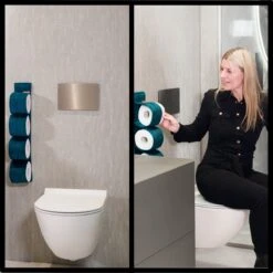 Reserverolhouder Hangend – Toiletrolhouder – Reserve Rolhouder – Zonder Boren – Rolhouder - Muur – Zwart - Antraciet - STOF & SPETTERVRIJ 14 Reserverolhouder Hangend – Toiletrolhouder – Reserve Rolhouder – Zonder Boren – Rolhouder - Muur – Zwart - Antraciet - STOF & SPETTERVRIJ -Merkloos Verkoop 1200x1200 1265