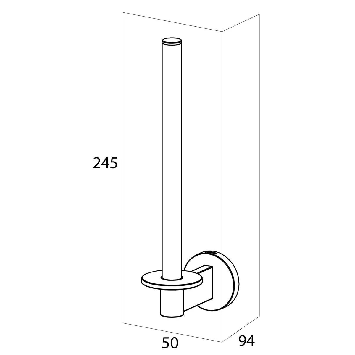 Tiger Noon Reserverolhouder - Zwart 6 Tiger Noon Reserverolhouder - Zwart - Afbeelding 6