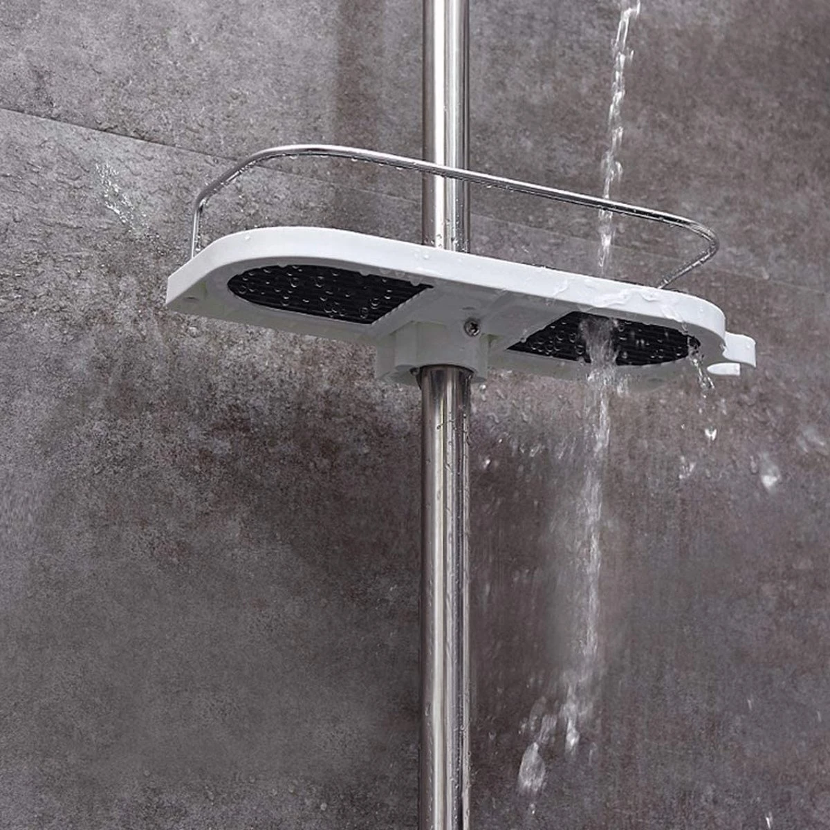 BOTC Doucherek - Zonder Boren - Doucherek Hangend – Badkamer Organizer – Douche Organizer - Doucherekje 4 BOTC Doucherek - Zonder Boren - Doucherek Hangend – Badkamer Organizer – Douche Organizer - Doucherekje - Afbeelding 4