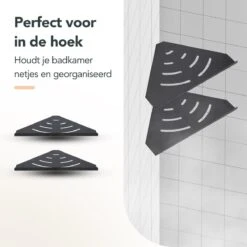 Doucherek - Doucherek Zonder Boren - Doucherekjes - Doucherek Hangend - Doucherekje - Doucherekje Zonder Boren - Doucherek Zwart - Hoek - 2 Stuks - Met Haakjes - Inclusief Montage Materiaal - Hoogwaardig Afgewerkt - EJC Products 12 Doucherek - Doucherek Zonder Boren - Doucherekjes - Doucherek Hangend - Doucherekje - Doucherekje Zonder Boren - Doucherek Zwart - Hoek - 2 Stuks - Met Haakjes - Inclusief Montage Materiaal - Hoogwaardig Afgewerkt - EJC Products -Merkloos Verkoop 1200x1200 1309