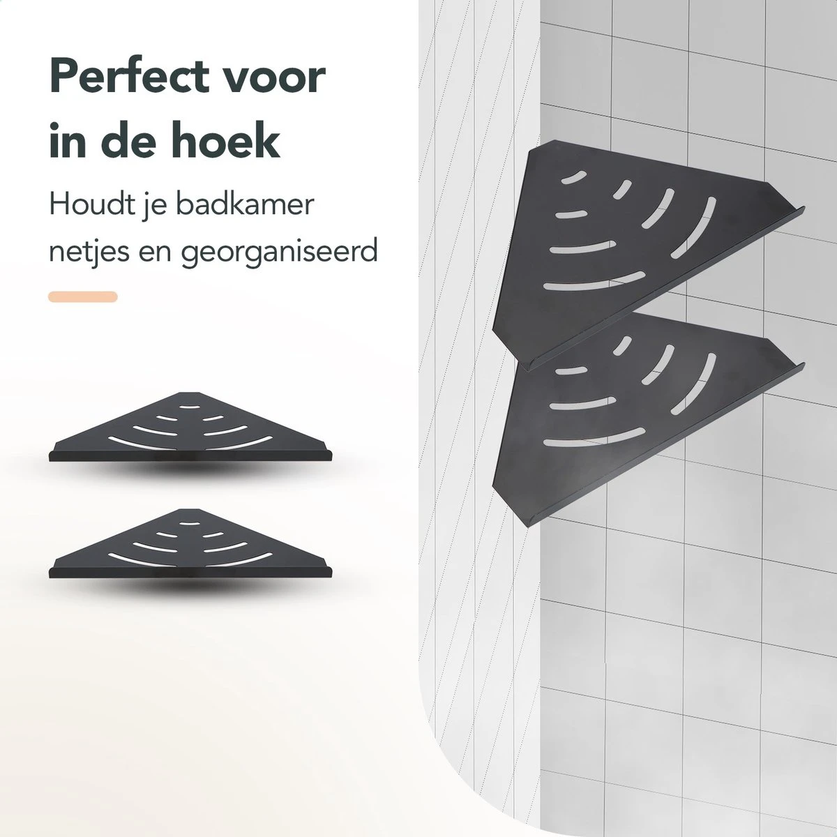 Doucherek - Doucherek Zonder Boren - Doucherekjes - Doucherek Hangend - Doucherekje - Doucherekje Zonder Boren - Doucherek Zwart - Hoek - 2 Stuks - Met Haakjes - Inclusief Montage Materiaal - Hoogwaardig Afgewerkt - EJC Products 5 Doucherek - Doucherek Zonder Boren - Doucherekjes - Doucherek Hangend - Doucherekje - Doucherekje Zonder Boren - Doucherek Zwart - Hoek - 2 Stuks - Met Haakjes - Inclusief Montage Materiaal - Hoogwaardig Afgewerkt - EJC Products - Afbeelding 5
