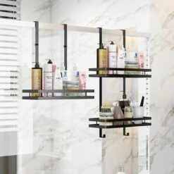 Souiri Doucherek - Stainless Doucherek - Zonder Boren - Doucherek Zwart - Doucherek Hangend - Badkamer Accessoires - RVS - 2 Laags 23 Souiri Doucherek - Stainless Doucherek - Zonder Boren - Doucherek Zwart - Doucherek Hangend - Badkamer Accessoires - RVS - 2 Laags -Merkloos Verkoop 1200x1200 1328