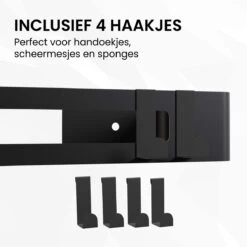 BrandtBergkamp RVS Doucherek 2 Laags – Zonder Boren – Doucherekje Hangend – Badkamerrek Zwart 16 BrandtBergkamp RVS Doucherek 2 Laags – Zonder Boren – Doucherekje Hangend – Badkamerrek Zwart -Merkloos Verkoop 1200x1200 1363