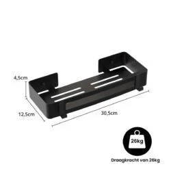BrandtBergkamp RVS Doucherek 2 Laags – Zonder Boren – Doucherekje Hangend – Badkamerrek Zwart 21 BrandtBergkamp RVS Doucherek 2 Laags – Zonder Boren – Doucherekje Hangend – Badkamerrek Zwart -Merkloos Verkoop 1200x1200 1368