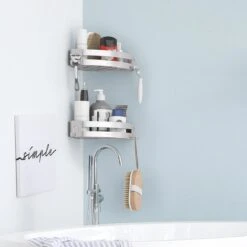 Sanicraft® Doucherekje - Doucherekje Zonder Boren - Geschikt Voor Elk Type Muur - Doucherekje Hangend - Doucheplank - Doucherekje Hoek - Doucherekje Zilver 11 Sanicraft® Doucherekje - Doucherekje Zonder Boren - Geschikt Voor Elk Type Muur - Doucherekje Hangend - Doucheplank - Doucherekje Hoek - Doucherekje Zilver -Merkloos Verkoop 1200x1200 1371