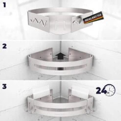 Sanicraft® Doucherekje - Doucherekje Zonder Boren - Geschikt Voor Elk Type Muur - Doucherekje Hangend - Doucheplank - Doucherekje Hoek - Doucherekje Zilver 14 Sanicraft® Doucherekje - Doucherekje Zonder Boren - Geschikt Voor Elk Type Muur - Doucherekje Hangend - Doucheplank - Doucherekje Hoek - Doucherekje Zilver -Merkloos Verkoop 1200x1200 1373