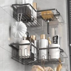 STRICX Doucherekhoek 2 Laags Zwart - Zonder Boren - Zelfklevend Doucherek - Doucherek - Doucherek Voor Badkamer/ Keuken - Doucherek Met Plakstrip - Keukenrek Met Plakstrip - Badrek Douche – Doucherek Hoekvorm - Badkamerrek Douchemandje 17 STRICX Doucherekhoek 2 Laags Zwart - Zonder Boren - Zelfklevend Doucherek - Doucherek - Doucherek Voor Badkamer/ Keuken - Doucherek Met Plakstrip - Keukenrek Met Plakstrip - Badrek Douche – Doucherek Hoekvorm - Badkamerrek Douchemandje -Merkloos Verkoop 1200x1200 1390