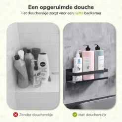Doucherek Zwart 30 CM - Badkamer Rekje Douche - Zonder Boren - Douchemandje 10 Doucherek Zwart 30 CM - Badkamer Rekje Douche - Zonder Boren - Douchemandje -Merkloos Verkoop 1200x1200 1416