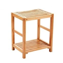 Merkloos Decopatent® Bamboe Handoekenrek - Badkamer Bankje - Houten Handdoeken Rek - Bank Voor In Badkamer - Badkamerkruk - Badkamerstoel -Merkloos Verkoop 1200x1200 143