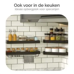 Goliving Doucherek Zonder Boren - Doucherekje- Badkamerrek 2 Laags - Hangend - Wandrek - RVS - Opbergrek - 40cm - Zwart 17 Goliving Doucherek Zonder Boren - Doucherekje- Badkamerrek 2 Laags - Hangend - Wandrek - RVS - Opbergrek - 40cm - Zwart -Merkloos Verkoop 1200x1200 1435