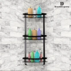 BrandtBergkamp Doucherek Zonder Boren – Badkamerrek – 3 Laags – Zwart -Merkloos Verkoop 1200x1200 1493