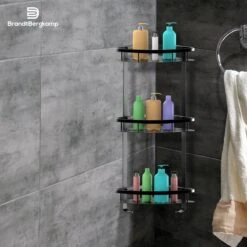 BrandtBergkamp Doucherek Zonder Boren – Badkamerrek – 3 Laags – Zwart -Merkloos Verkoop 1200x1200 1494