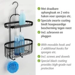 WENKO Doucherek 2-laags Classic Plus Black Mat Zwart - Doucherek Zonder Boren - Doucherek Hangend Zwart 12 WENKO Doucherek 2-laags Classic Plus Black Mat Zwart - Doucherek Zonder Boren - Doucherek Hangend Zwart -Merkloos Verkoop 1200x1200 1510