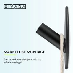 Handdoekhaakjes Zelfklevend - Zwart - Haakjes Handdoek 2st - Badkamer & Keuken 11 Handdoekhaakjes Zelfklevend - Zwart - Haakjes Handdoek 2st - Badkamer & Keuken -Merkloos Verkoop 1200x1200 152