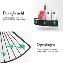 Avint Goods Telescopisch Doucherek Zonder Boren – 4 Laags Badkamerrek Staand – Douche Rek Hoekrek – Zwart -Merkloos Verkoop 1200x1200 1525