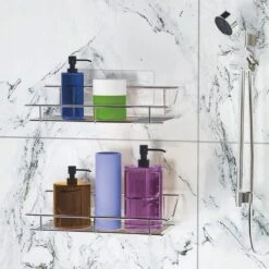 LifeGoods Zelfklevend Doucherek - 2 Stuks - Hangend Badkamer Rekje - Zonder Boren En Schroeven - RVS -Merkloos Verkoop 1200x1200 1571