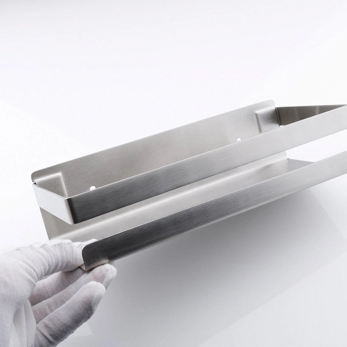 Merkloos Doucherek Zilver - Douche Rek - Zelfklevend - Badkamer Planchet - Inclusief Montageset 3 Merkloos Doucherek Zilver - Douche Rek - Zelfklevend - Badkamer Planchet - Inclusief Montageset - Afbeelding 3