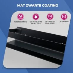 Roegaarden Doucherek Zonder Boren - Doucherekjes - Hangend - Zwart RVS - 23 CM 13 Roegaarden Doucherek Zonder Boren - Doucherekjes - Hangend - Zwart RVS - 23 CM -Merkloos Verkoop 1200x1200 1602