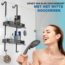 WITTS Doucherek - 2 Laags - Doucherek Zonder Boren - Doucherek Hangend - Doucherekje – Roestvrijj -Merkloos Verkoop 1200x1200 1611