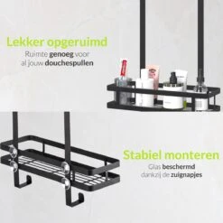 Doucherek Aan Douchewand - Zwart - Doucherekje Hangend - Zonder Boren 12 Doucherek Aan Douchewand - Zwart - Doucherekje Hangend - Zonder Boren -Merkloos Verkoop 1200x1200 1615